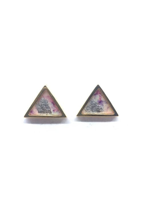Ariel Earrings - Pink Shades Plated