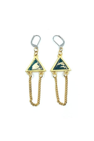 Elza Earrings - Turquoise Plated