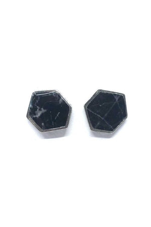 
                
                    Upload image to gallery, Camila Earrings - Black Marble Pewter
                
            