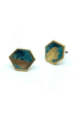 
                
                    Upload image to gallery, Camila Earrings - Turquoise Plated
                
            