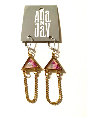 Boucles d'Oreilles Elza - Plaqué or Nuances rosé