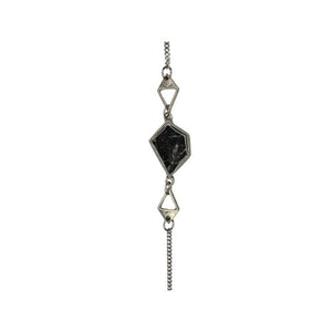 Bracelet* Evelyn - Étain couleur marble noir