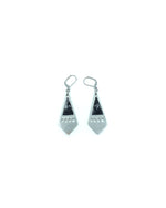 Boucles d'Oreilles Maïka - Étain Marbre Noir