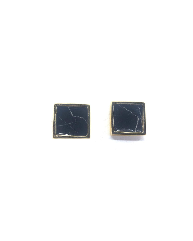 
                
                    Upload image to gallery, Mila Earrings - Black Marble Plated
                
            
