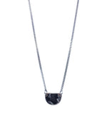 Beatrice Necklace - Black Marble Pewter