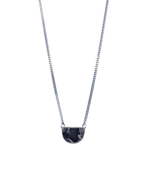 
                
                    Upload image to gallery, Beatrice Necklace - Black Marble Pewter
                
            