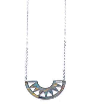 Cora Necklace - Punky Style Pewter