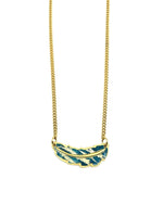 Jemma Necklace - Gold Plated, Turquoise and Gold