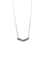 Chevron Necklace - Pewter, Punky Style