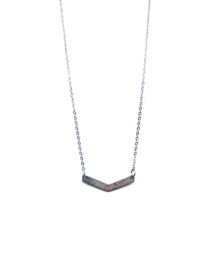 Collier Chevron - Étain, Punky Style